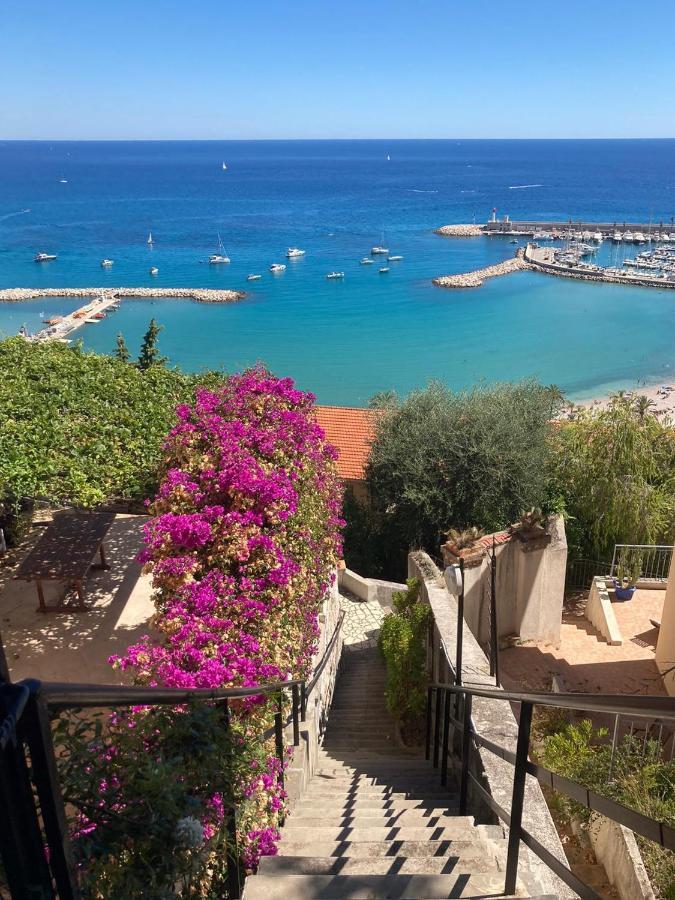 Villa L'Ensoleillee Vue Panoramique Mer, 250 M De La Plage Et Du Centre Ville Ментона Экстерьер фото