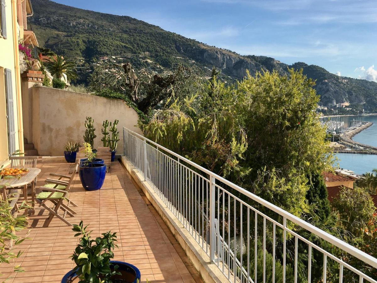 Villa L'Ensoleillee Vue Panoramique Mer, 250 M De La Plage Et Du Centre Ville Ментона Экстерьер фото