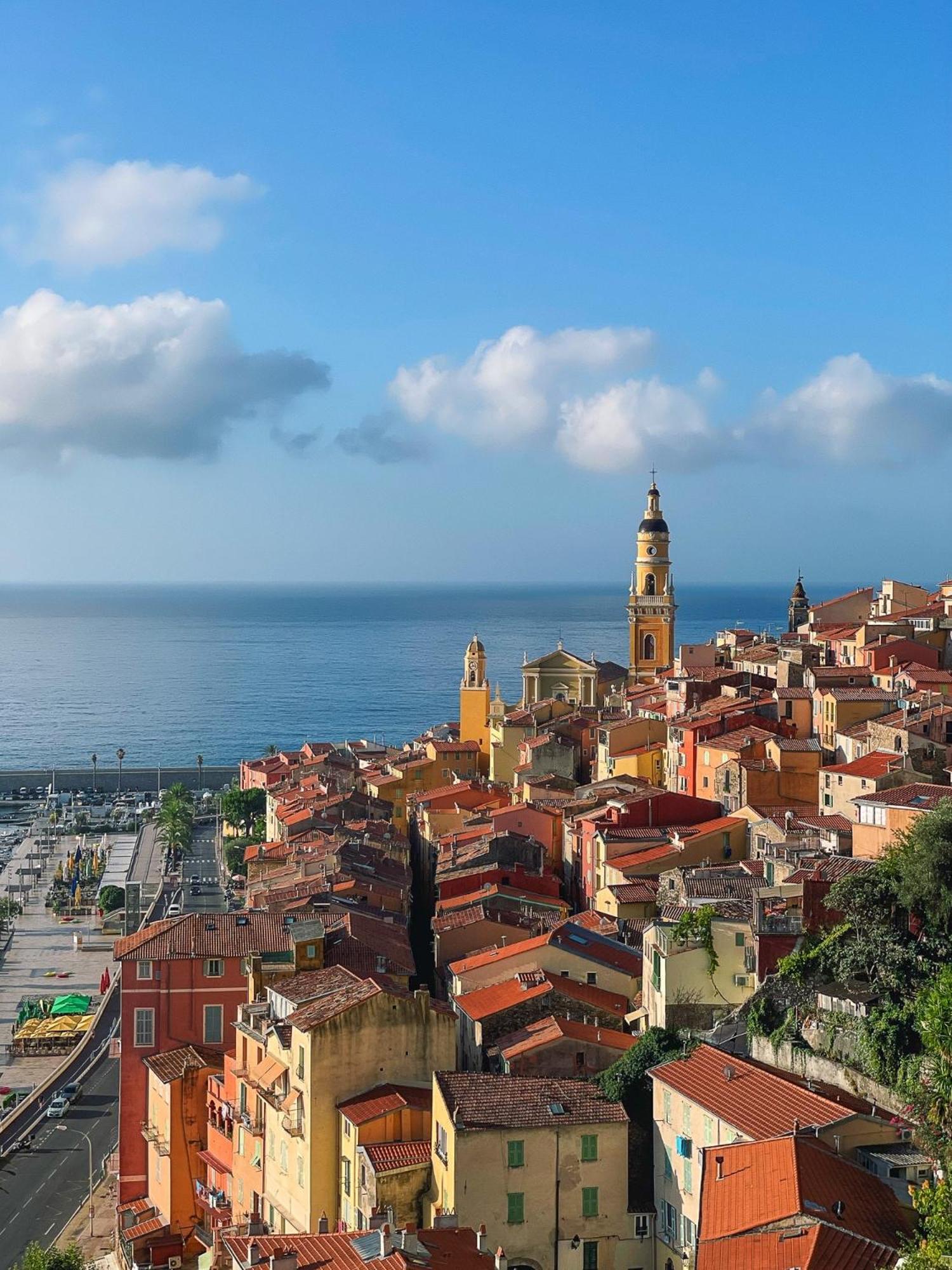 Villa L'Ensoleillee Vue Panoramique Mer, 250 M De La Plage Et Du Centre Ville Ментона Экстерьер фото
